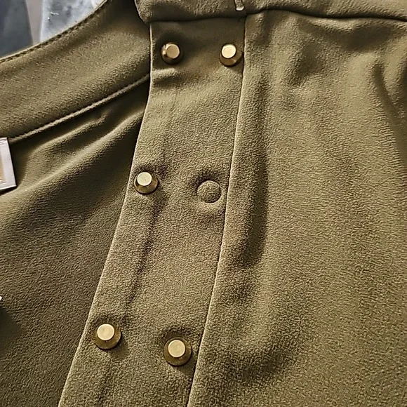 Michael Kors NWT Green Shirt Size M - Picture 4 of 6